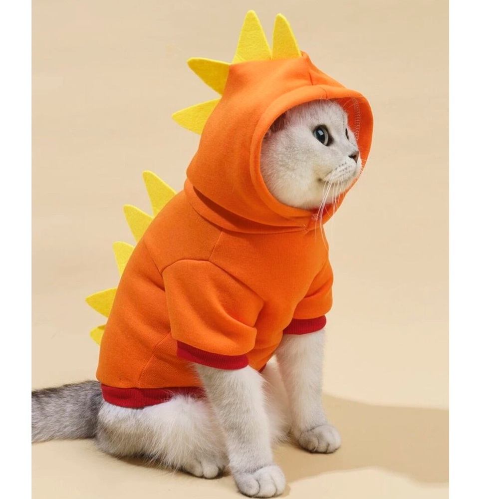 Dinosaur Design Pet Hoodie 🐕